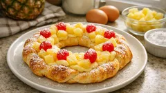 市販パイで華やかに：パイナップル×カスタードのリースタルト（ギルランダ）の作り方