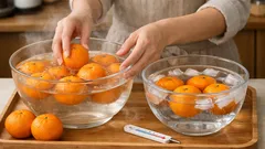 酸っぱいみかんを砂糖なしで甘く感じさせる温冷ショックのやり方