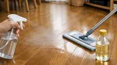 フローリングに酢はNG?ツヤ落ちを防ぐ床掃除の正解